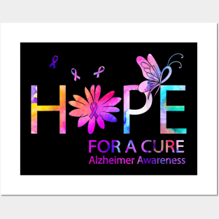 Hope For A Cure Alzheimer Awareness Posters and Art